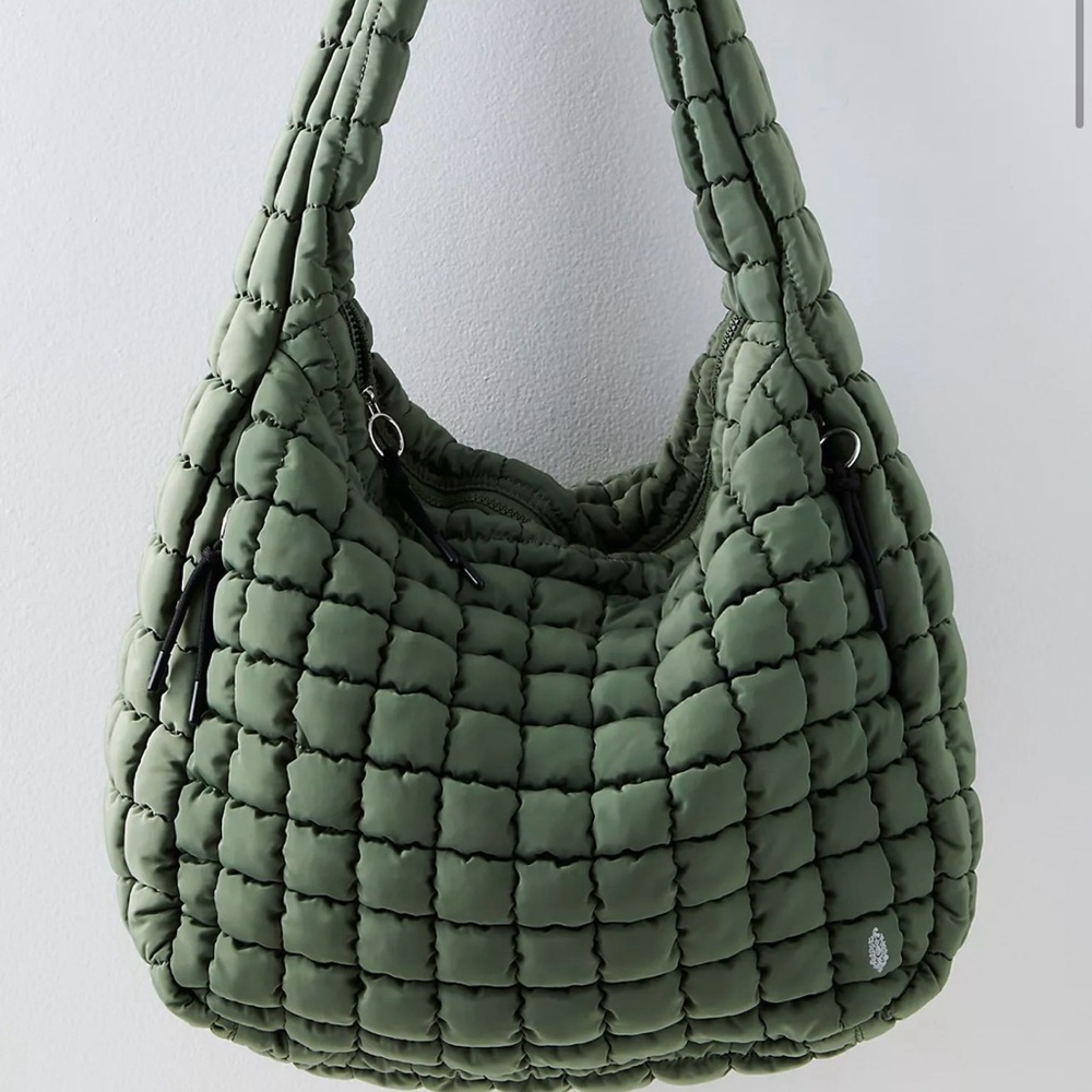FP Movement by Free People Quilted Green Shoulder Bag